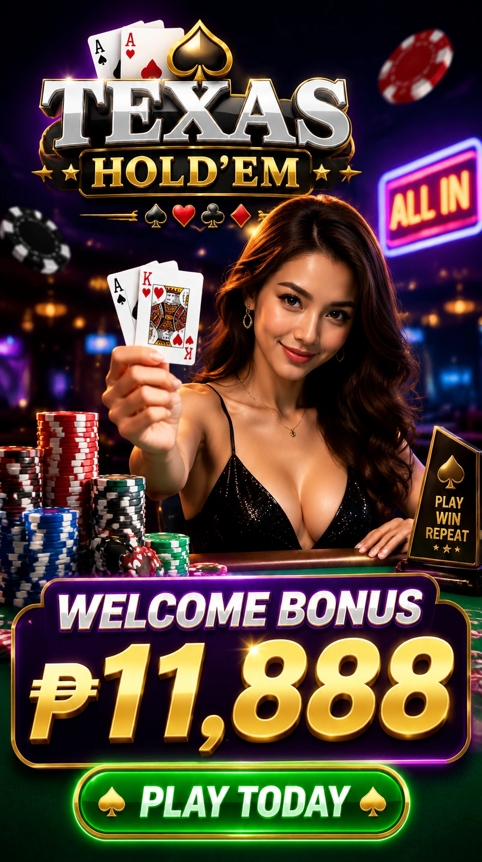 555taya poker banner two