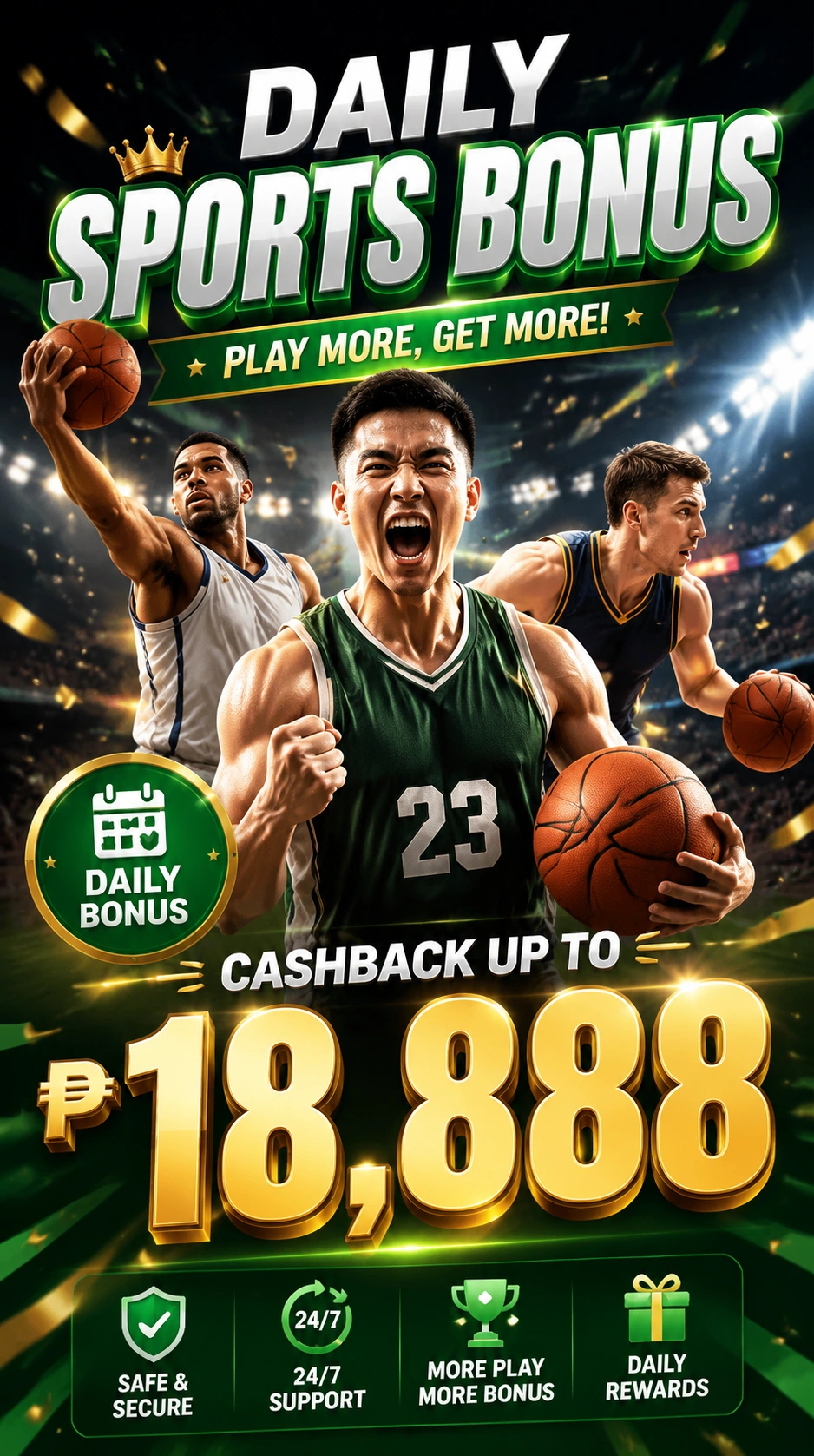 Sports betting banner focused on basketball lines and mobile use